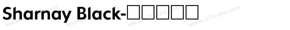 Sharnay Black字体转换